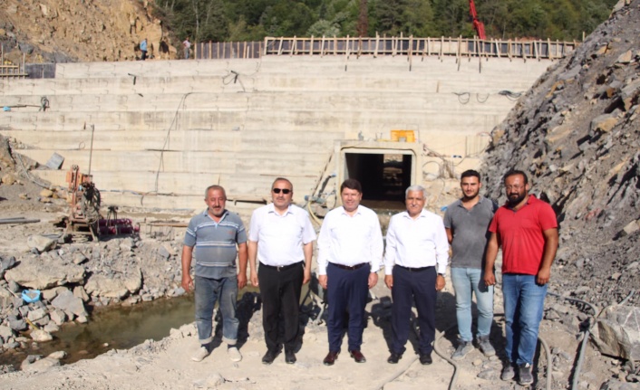 Milletvekili TUNÇ Ulus Eldeş Barajı İnşaatını ziyaret Etti