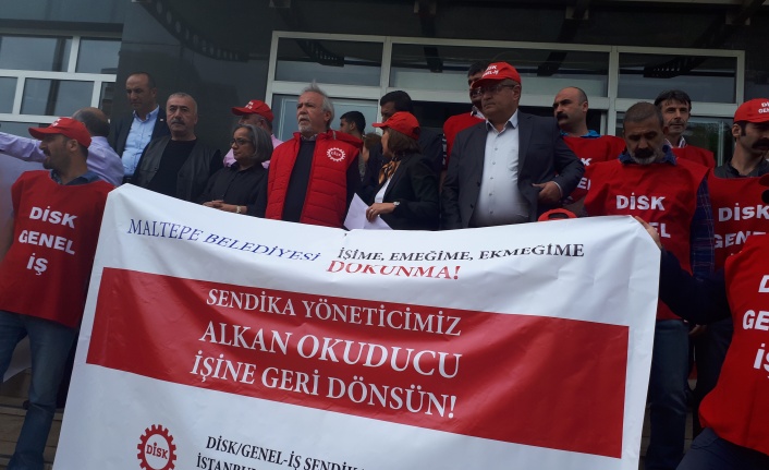 DİSK, Maltepe Belediyesi önünde 'ADALET” istedi