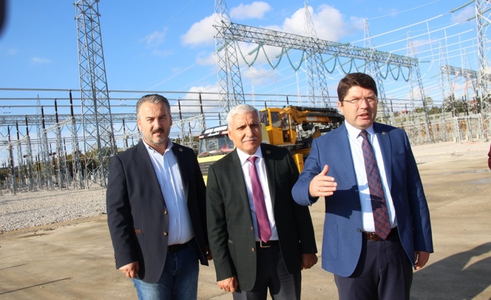 Milletvekili Tunç, 380 KW trafo merkezini inceledi