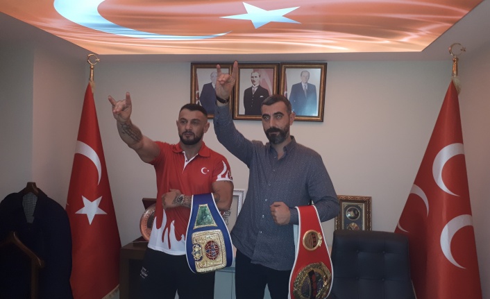 Avrupa Şampiyonu MHP İlçe Başkanını Ziyaret Etti.