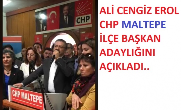 Ali Cengiz Erol Adaylığını Açıkladı