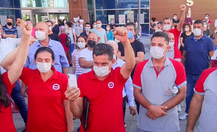 CHP'li Belediye İşçileri Eylem Yaptı