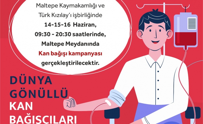 Maltepe Meydanında Kan Bağışı Kampanyası