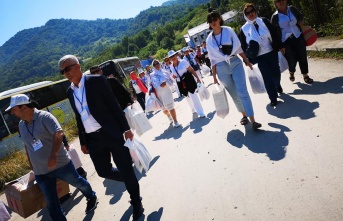 İzmir Bosna Sancak Dernek üyeleri Srebrenitsa anma...