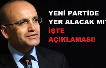 Mehmet Şimşek'ten 'yeni parti' açıklaması