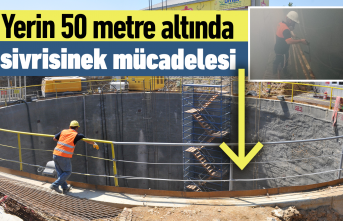 Yerin 50 metre altında sivrisinek mücadelesi