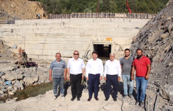Milletvekili TUNÇ Ulus Eldeş Barajı İnşaatını ziyaret Etti