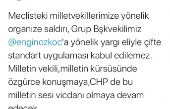 MHP İlçe Başkanı Lefzan'dan Ali Kılıç'a...