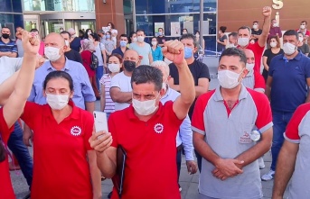 CHP'li Belediye İşçileri Eylem Yaptı