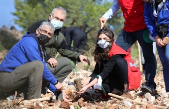 İzmir İli’nde 30 Noktada 20 Bin Fidan Toprakla...