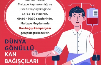 Maltepe Meydanında Kan Bağışı Kampanyası