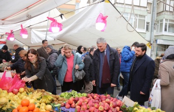 Kadem Başkan pazarın nabzını tuttu