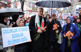 Maltepe'den Gazzeli kadınlara selam