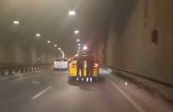 Maltepe’de patenli gençlerin tehlikeli yolculuğu kamerada