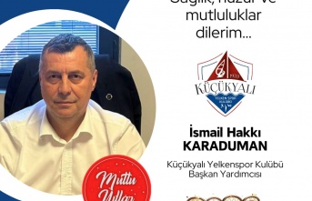 Yelken spor kulüp Baskan vekili İsmail Karaduman'nın Yeni yıl mesajı